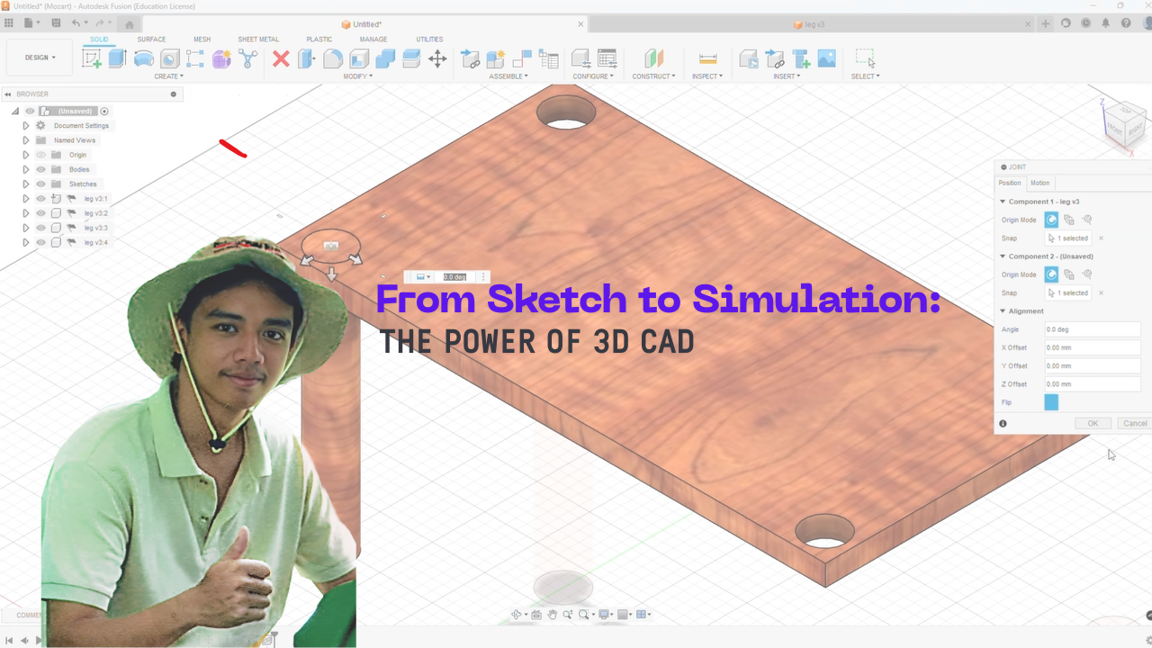 3D CAD teaching content